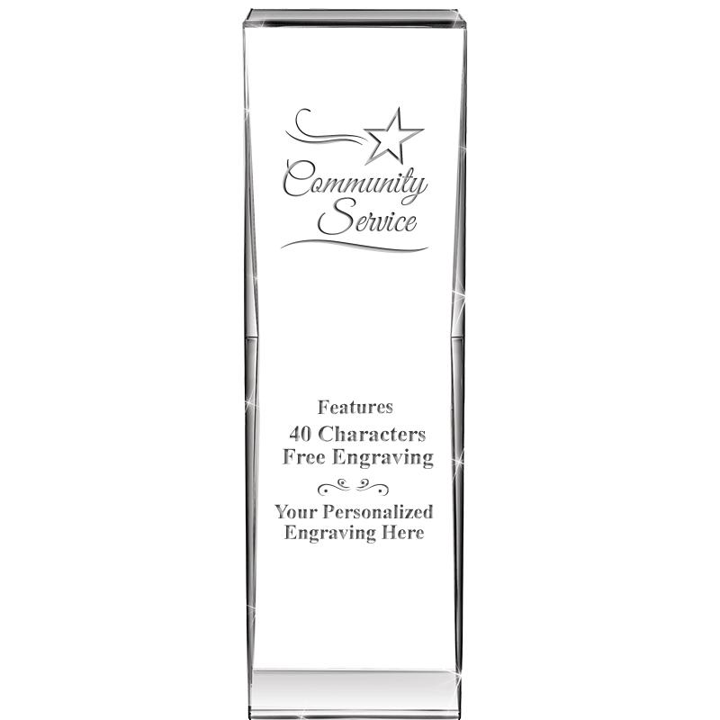 8" IMPACT CRYSTAL AWARD