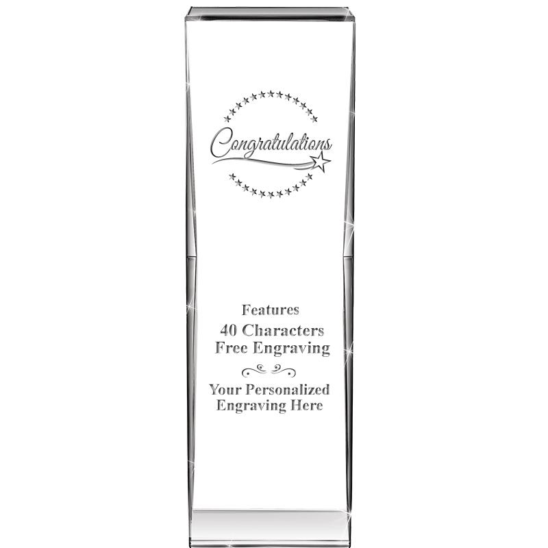 8" IMPACT CRYSTAL AWARD
