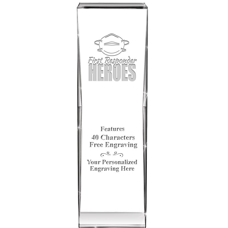 8" IMPACT CRYSTAL AWARD