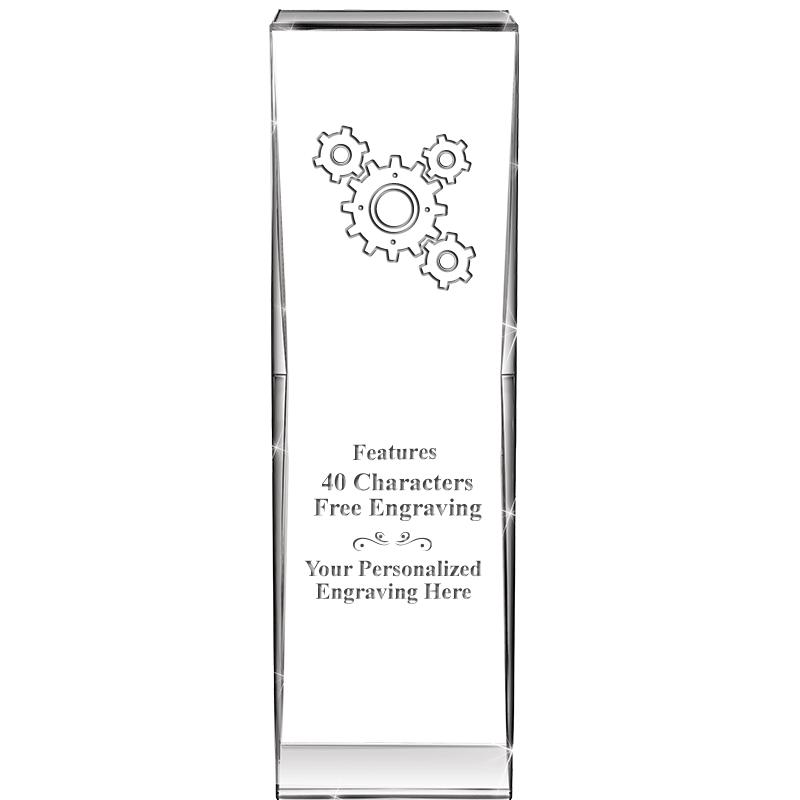 8" IMPACT CRYSTAL AWARD