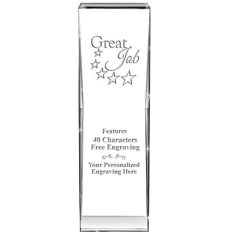8" IMPACT CRYSTAL AWARD