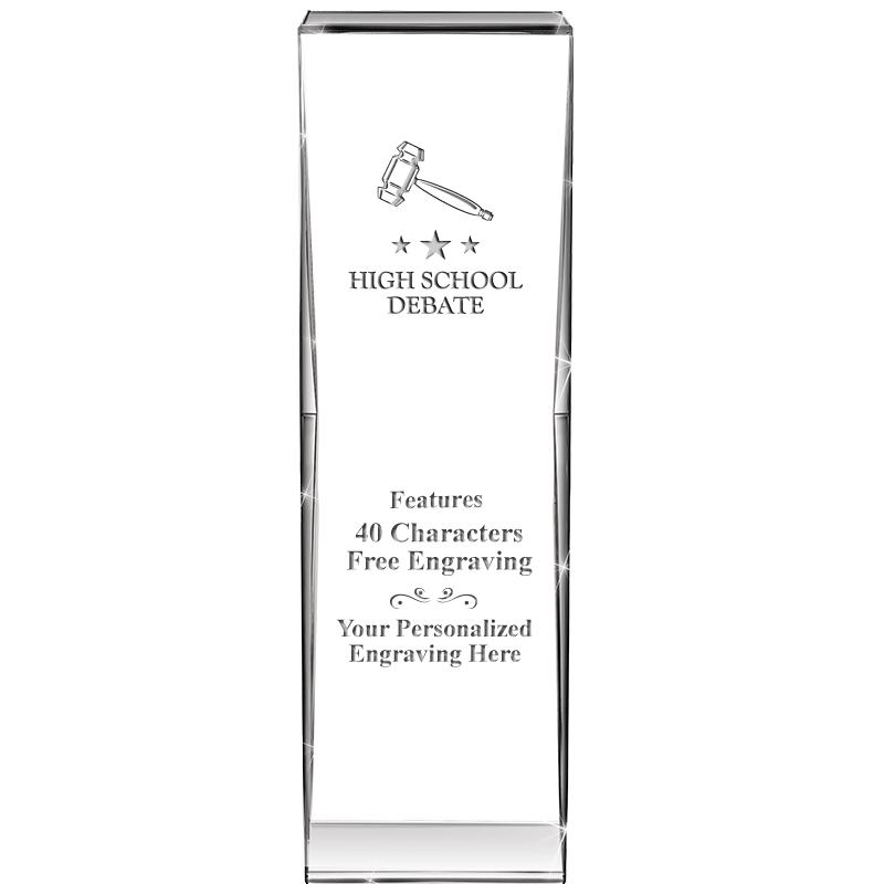 8" IMPACT CRYSTAL AWARD