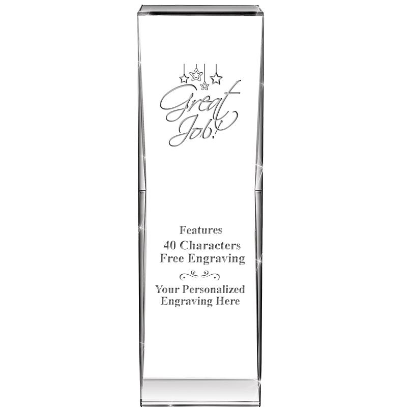 8" IMPACT CRYSTAL AWARD