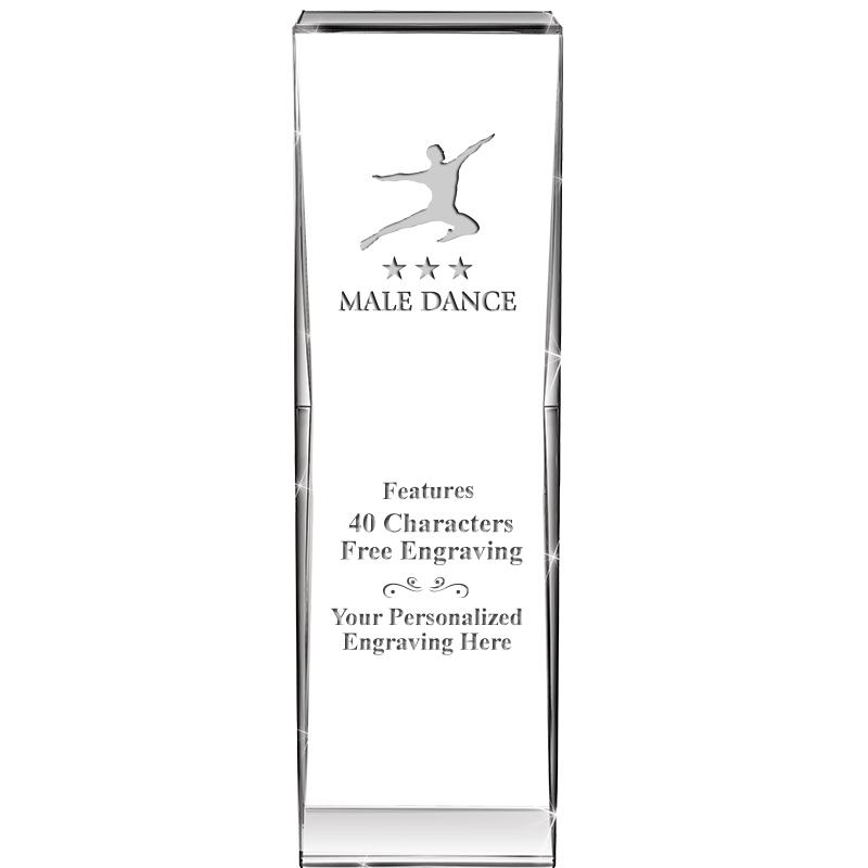 8" IMPACT CRYSTAL AWARD