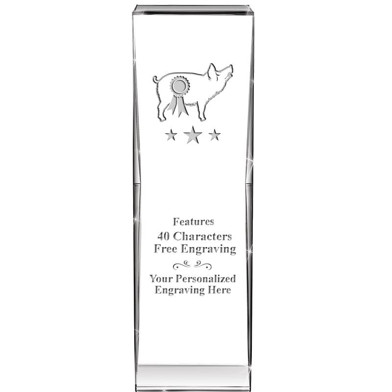 8" IMPACT CRYSTAL AWARD