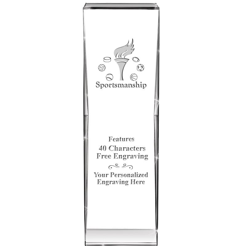 8" IMPACT CRYSTAL AWARD