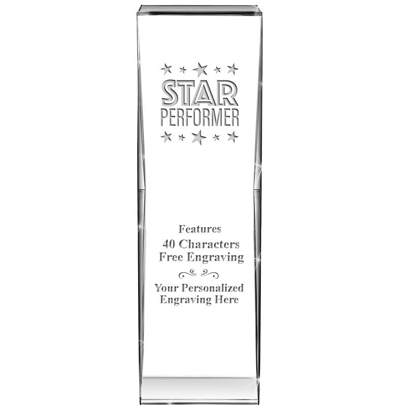 8" IMPACT CRYSTAL AWARD