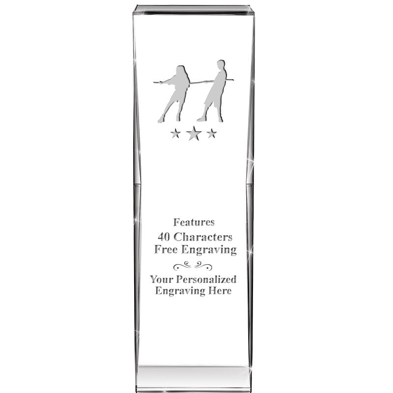 8" IMPACT CRYSTAL AWARD