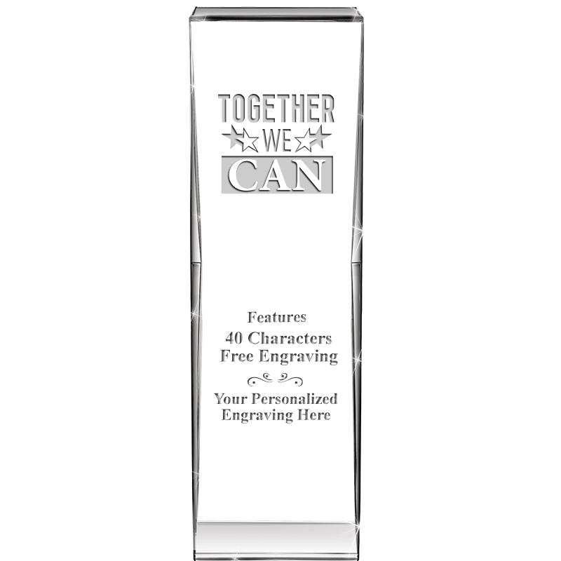 8" IMPACT CRYSTAL AWARD