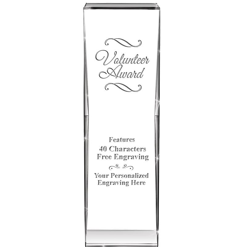 8" IMPACT CRYSTAL AWARD
