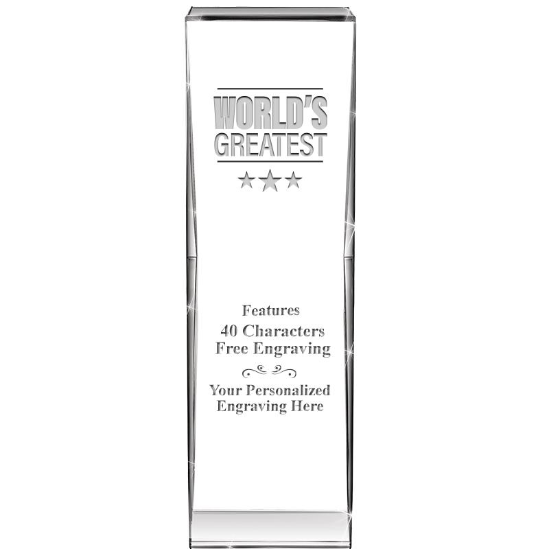 8" IMPACT CRYSTAL AWARD