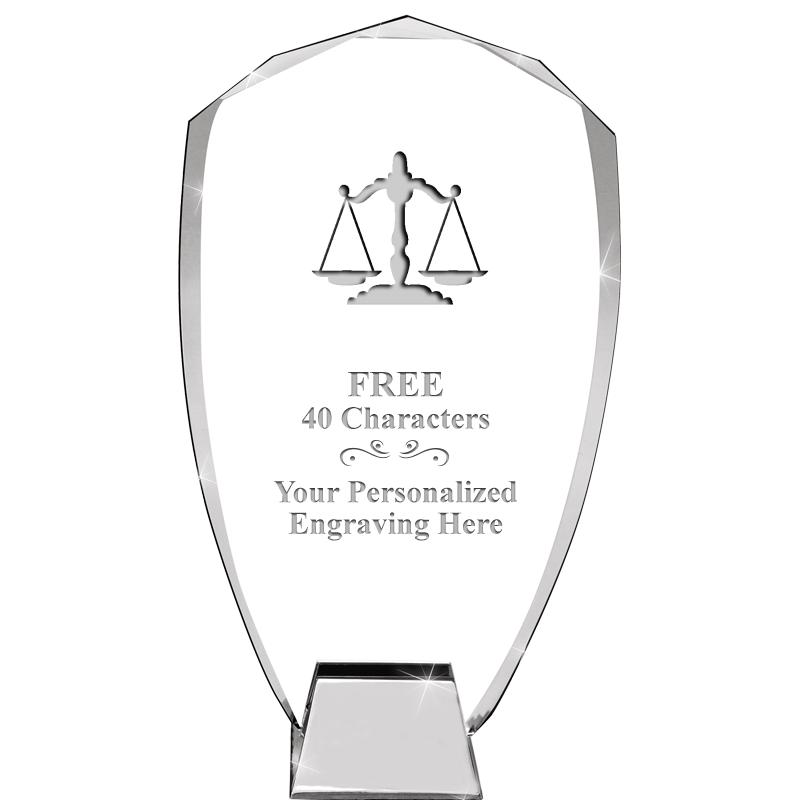 8.5" SHIELD ICONIC CRYSTAL