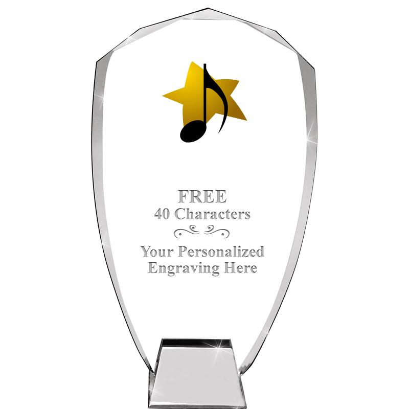 8.5" SHIELD ICONIC CRYSTAL