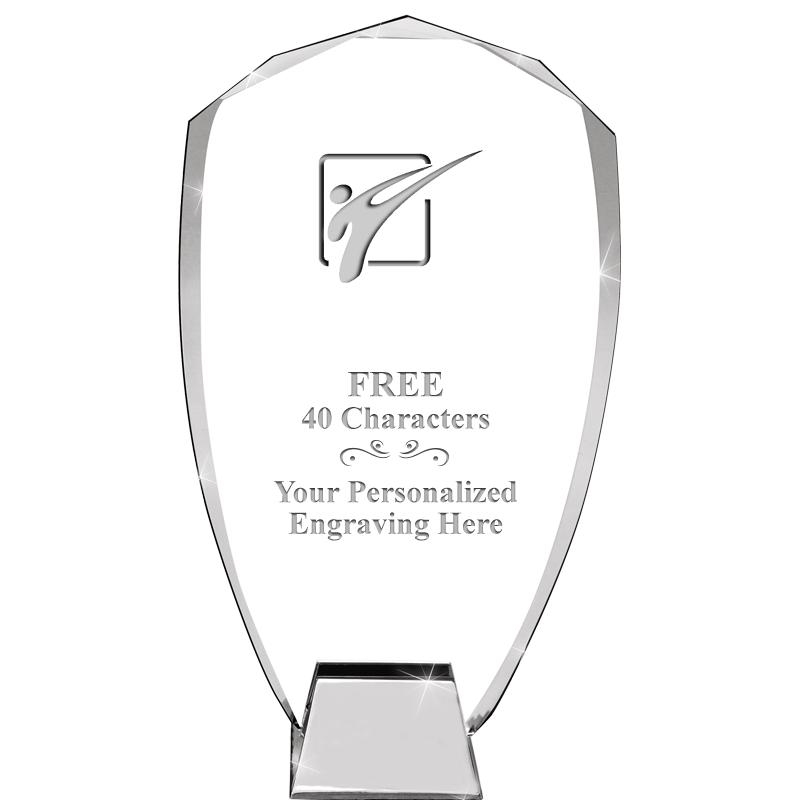 8.5" SHIELD ICONIC CRYSTAL