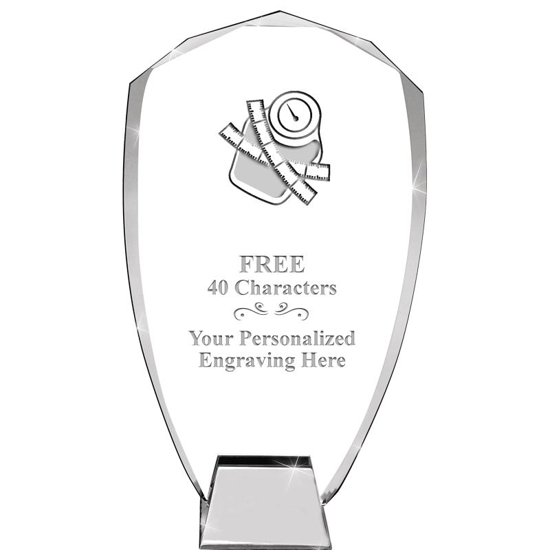 8.5" SHIELD ICONIC CRYSTAL