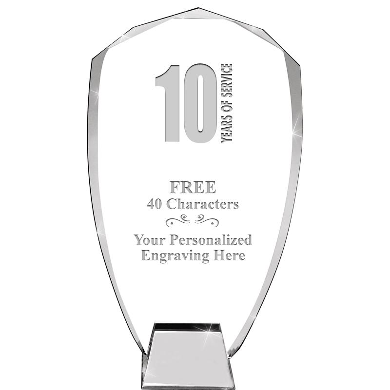 8.5" SHIELD ICONIC CRYSTAL