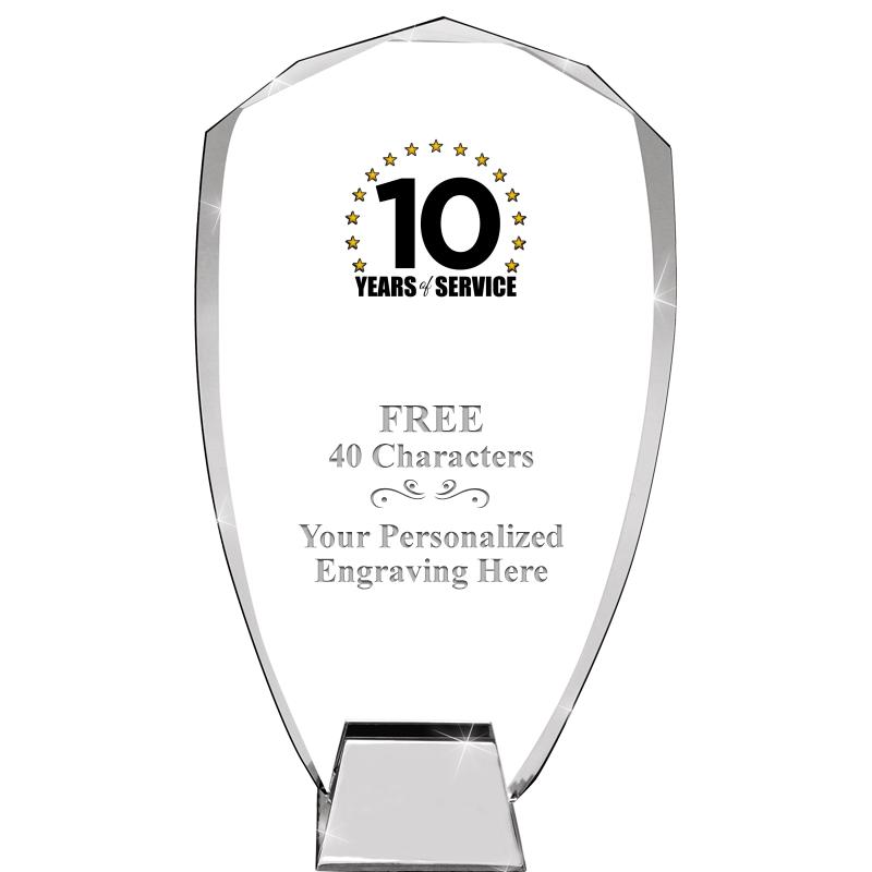 8.5" SHIELD ICONIC CRYSTAL