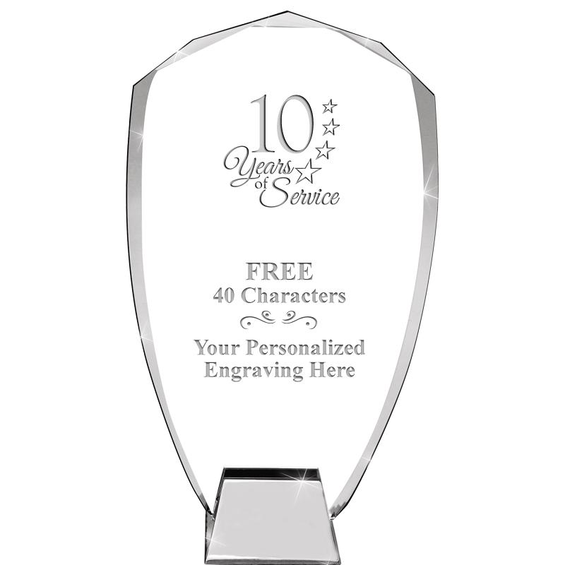 8.5" SHIELD ICONIC CRYSTAL