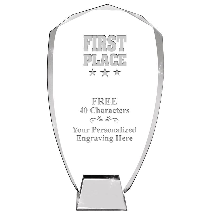 8.5" SHIELD ICONIC CRYSTAL