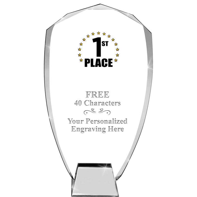 8.5" SHIELD ICONIC CRYSTAL