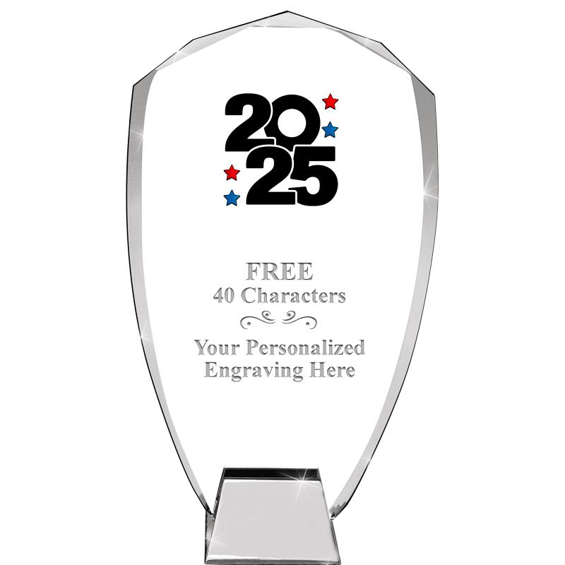 8.5" SHIELD ICONIC CRYSTAL