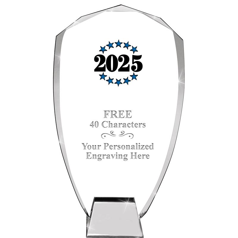 8.5" SHIELD ICONIC CRYSTAL