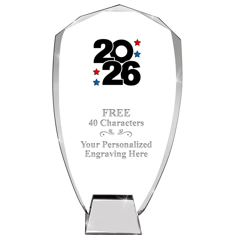 8.5" SHIELD ICONIC CRYSTAL