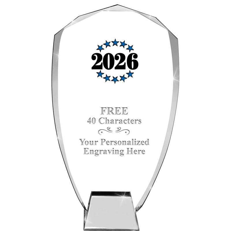 8.5" SHIELD ICONIC CRYSTAL