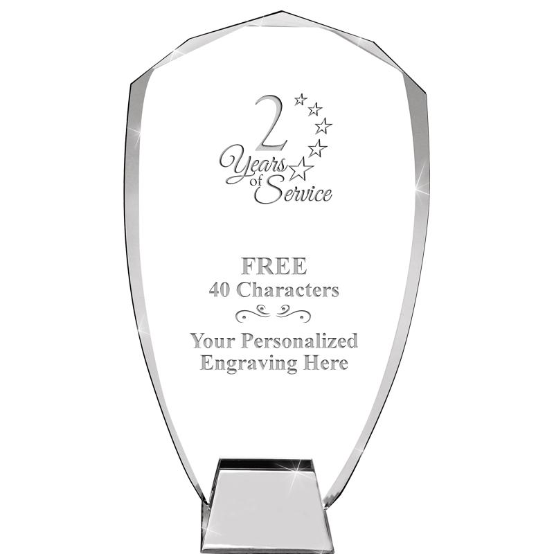 8.5" SHIELD ICONIC CRYSTAL