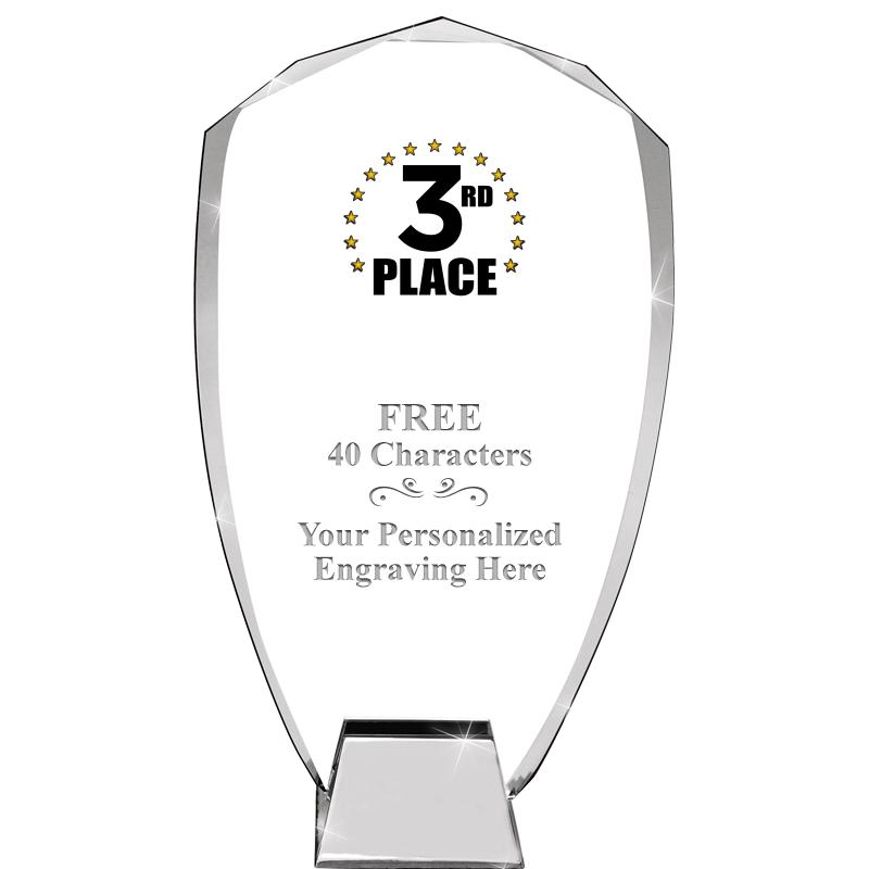 8.5" SHIELD ICONIC CRYSTAL