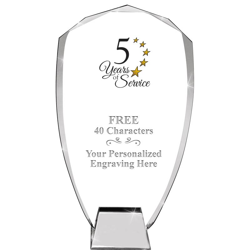 8.5" SHIELD ICONIC CRYSTAL