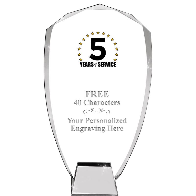 8.5" SHIELD ICONIC CRYSTAL