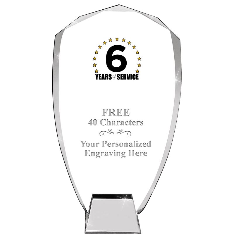 8.5" SHIELD ICONIC CRYSTAL