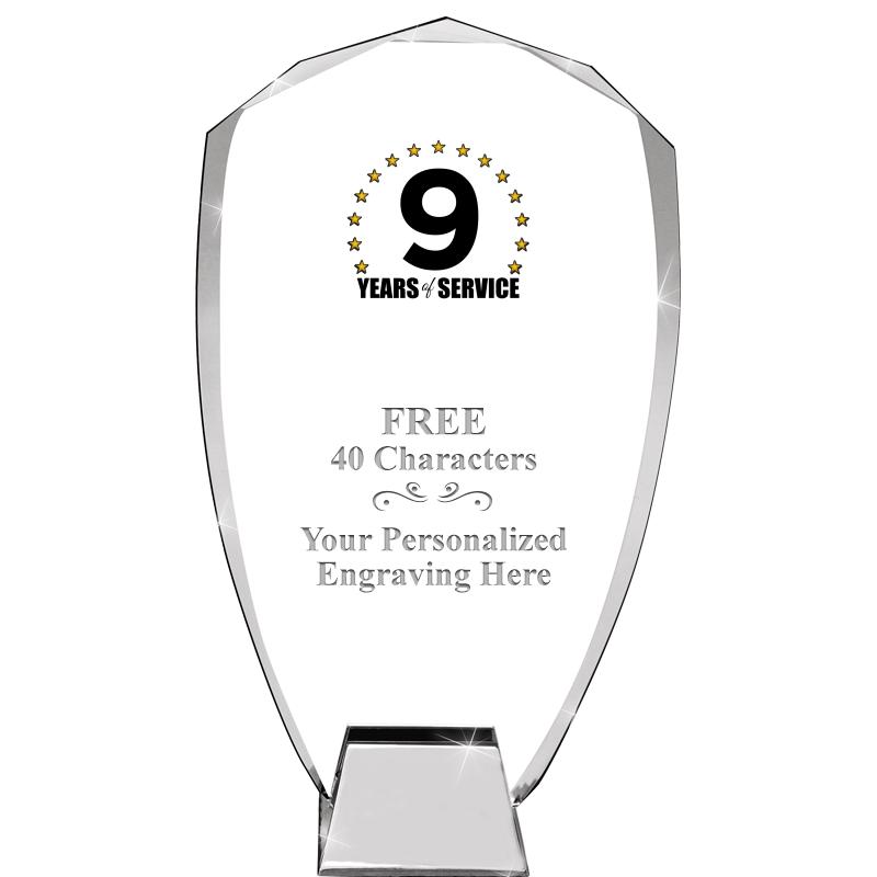 8.5" SHIELD ICONIC CRYSTAL