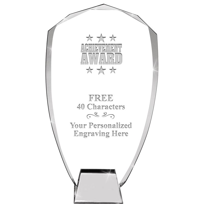 8.5" SHIELD ICONIC CRYSTAL