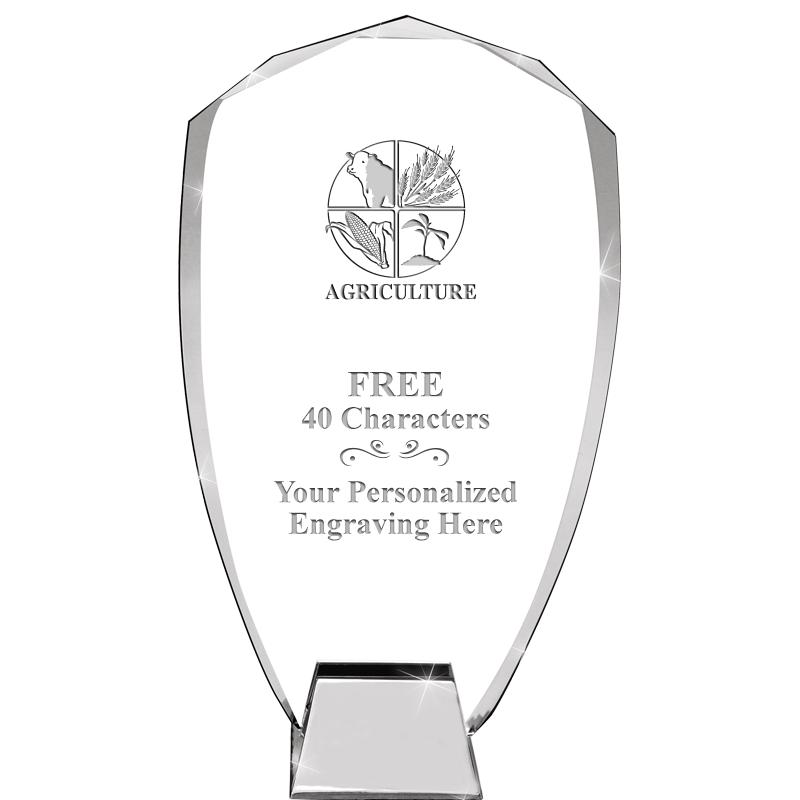 8.5" SHIELD ICONIC CRYSTAL