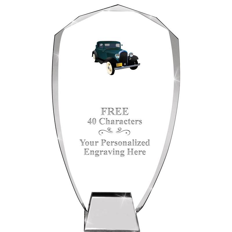 8.5" SHIELD ICONIC CRYSTAL