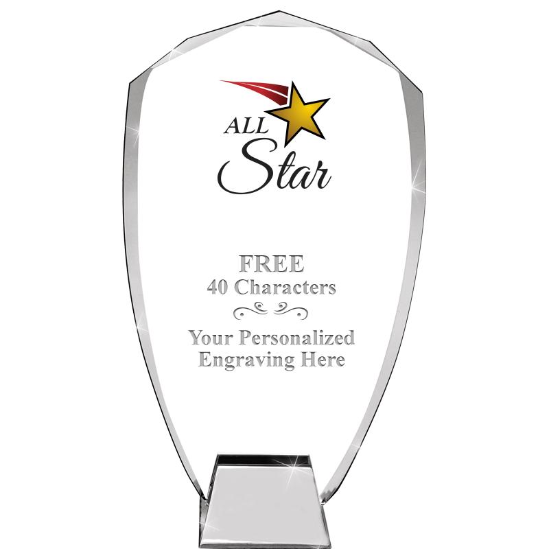 8.5" SHIELD ICONIC CRYSTAL