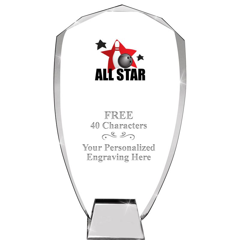 8.5" SHIELD ICONIC CRYSTAL