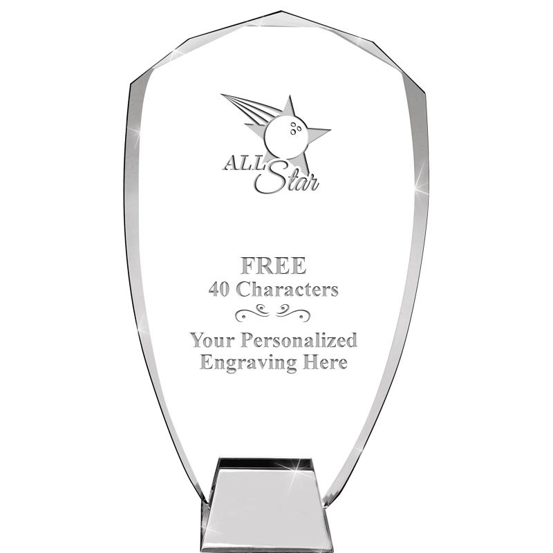 8.5" SHIELD ICONIC CRYSTAL