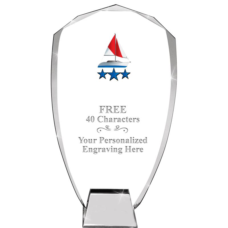 8.5" SHIELD ICONIC CRYSTAL