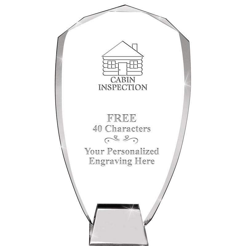 8.5" SHIELD ICONIC CRYSTAL