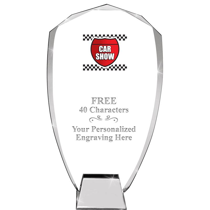 8.5" SHIELD ICONIC CRYSTAL