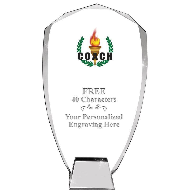 8.5" SHIELD ICONIC CRYSTAL