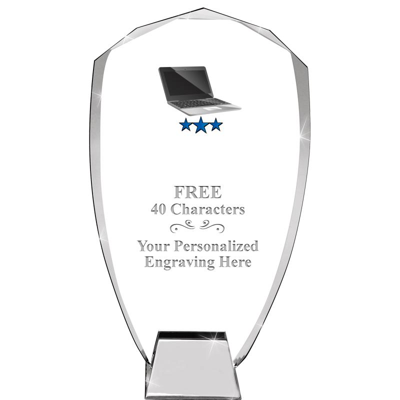 8.5" SHIELD ICONIC CRYSTAL