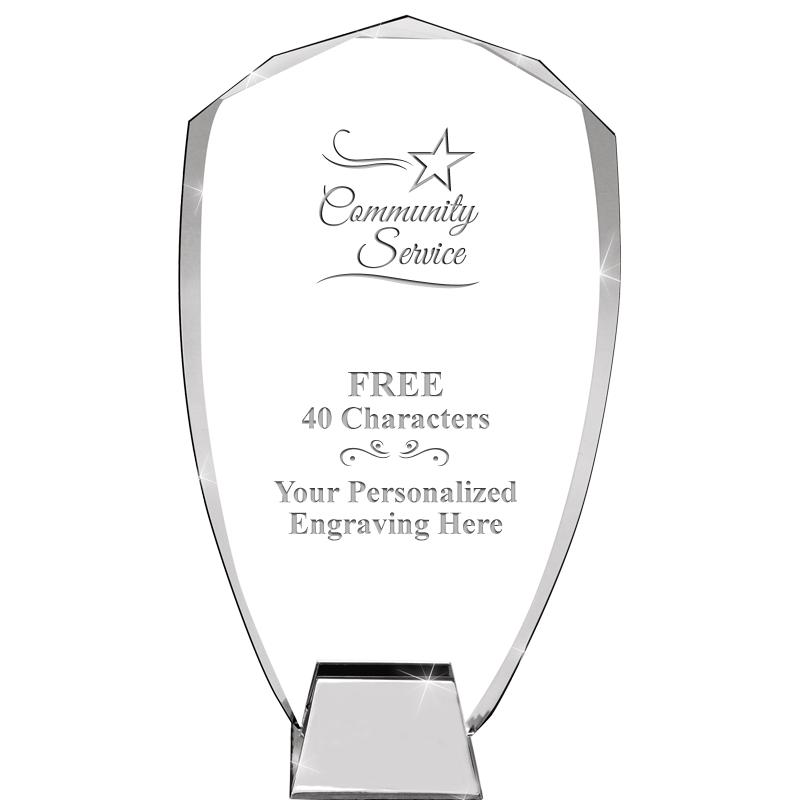 8.5" SHIELD ICONIC CRYSTAL