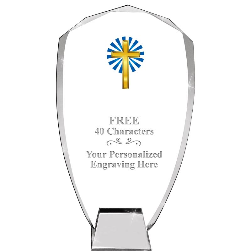 8.5" SHIELD ICONIC CRYSTAL