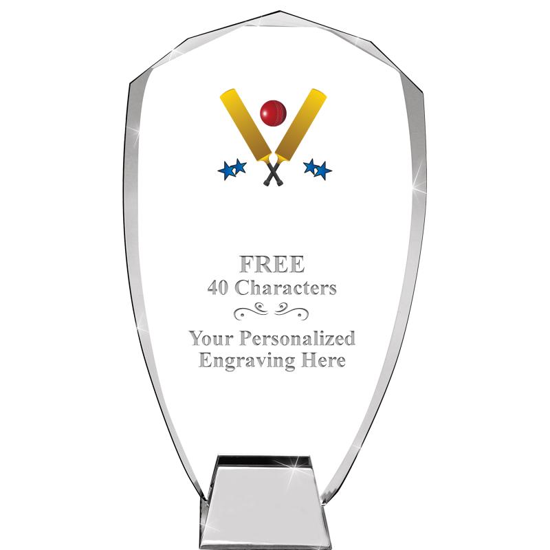 8.5" SHIELD ICONIC CRYSTAL