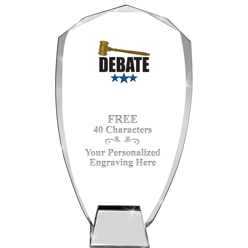 8.5" SHIELD ICONIC CRYSTAL