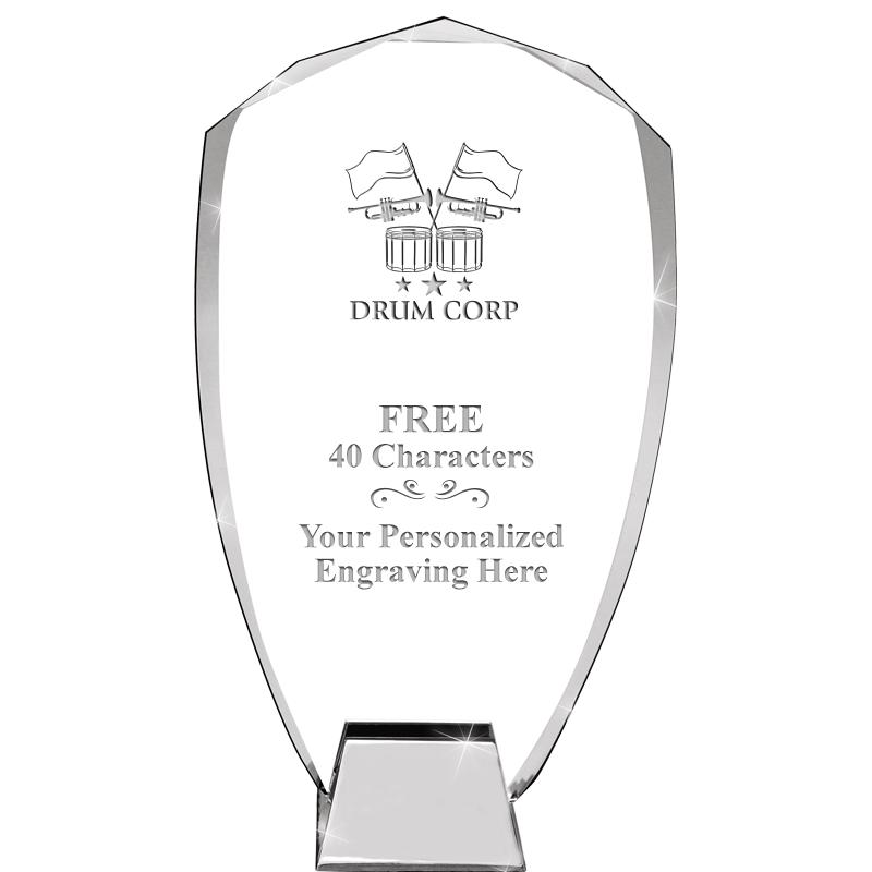 8.5" SHIELD ICONIC CRYSTAL